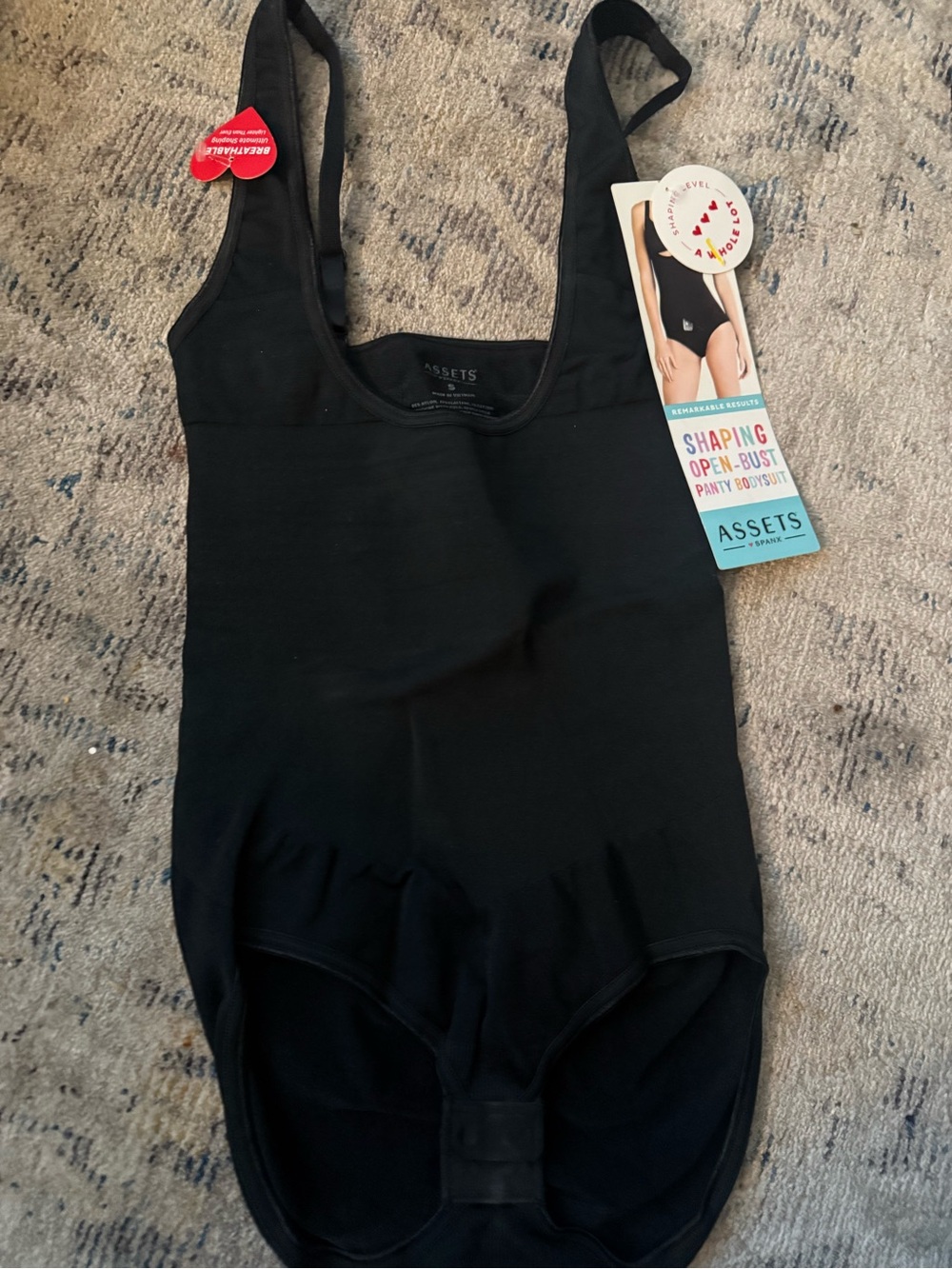 Assets By Spanx Black Girls' Shaping One-Piece Bodysuit